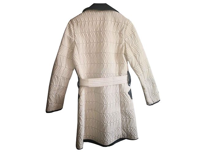 Gilet Impermeabile Versace Nero Beige - vista 2