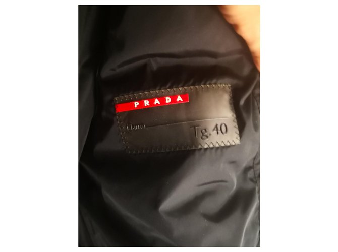 Abrigo acolchado Prada de nylon negro - vista 3