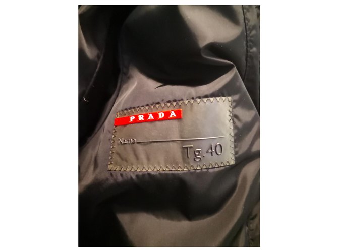 Abrigo acolchado Prada de nylon negro - vista 5