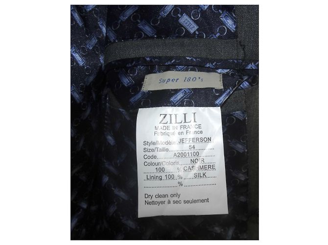 Autre Marque ZILLI PARIS  DOUBLE BREASTED JACKET BLAZER Grey - view 2