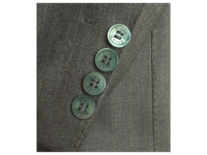 Autre Marque ZILLI PARIS  DOUBLE BREASTED JACKET BLAZER Grey - view 3