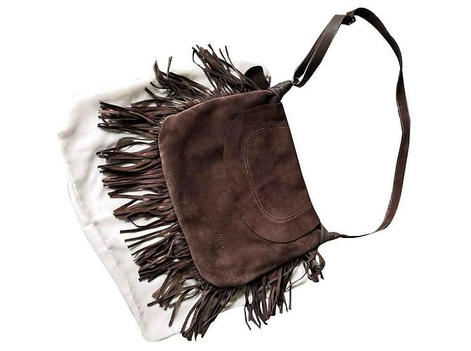 Autre Marque Borsa a tracolla FREDERIC in pelle scamosciata NEW - vista 2