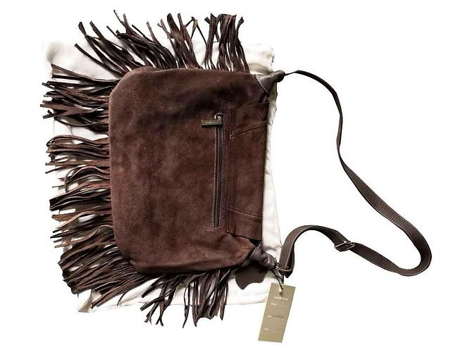 Autre Marque Borsa a tracolla FREDERIC in pelle scamosciata NEW - vista 3