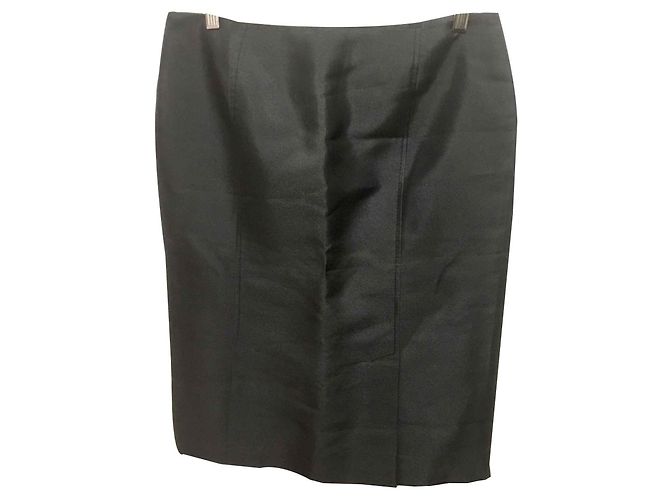 Falda Valentino Roma de mezcla de seda negra Negro - vista 2