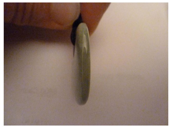 Autre Marque Collana QEELIN in Giada Verde e Oro Bianco - vista 3