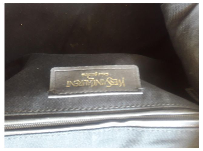 Borsa Yves Saint Laurent in pelle verde oliva - vista 3