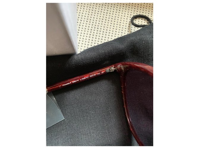 Chanel Lentes de sol Burdeos - vista 9