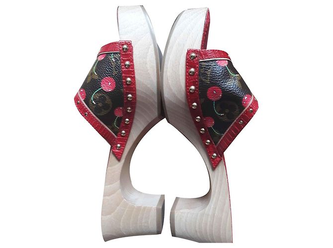 Louis Vuitton Zoccoli per ciliegie LV Monogram Takashi Murakami Multicolore - vista 2