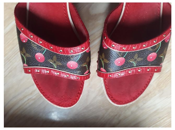 Louis Vuitton Zoccoli per ciliegie LV Monogram Takashi Murakami Multicolore - vista 7
