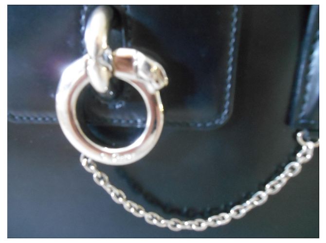 Borsa cubica Panthère Cartier in pelle nera Nero - vista 3