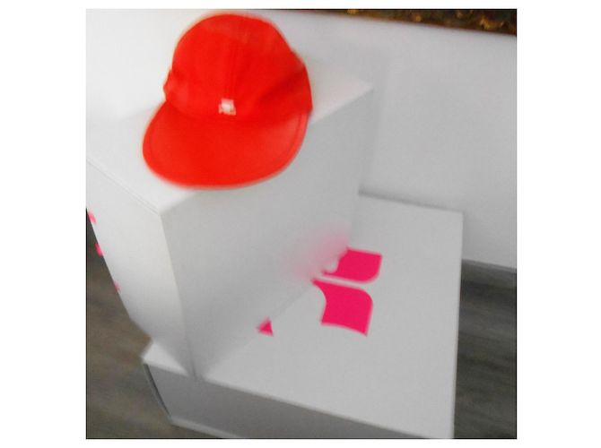 Courreges Courrèges Cap orange aus Vinyl - Ansicht 2