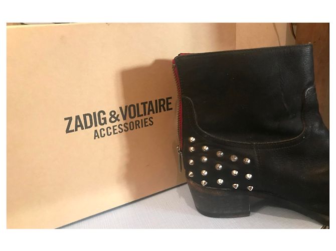 Zadig & Voltaire Teddy Rock Botas de piel negras Negro - vista 2
