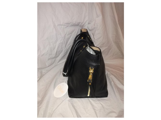 Borsa Chloé Dylan in pelle nera Nero - vista 3