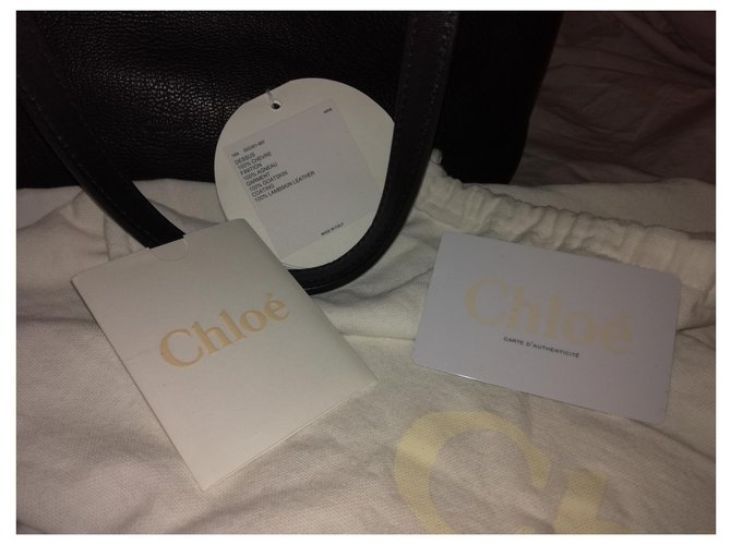 Borsa Chloé Dylan in pelle nera Nero - vista 7
