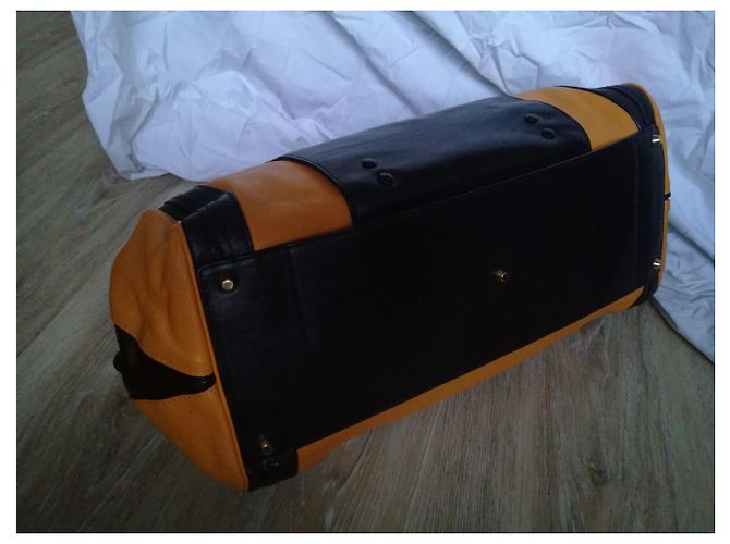 Borsa Chloé ALICE in pelle nera e arancione Nero - vista 3