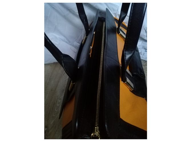 Borsa Chloé ALICE in pelle nera e arancione Nero - vista 6