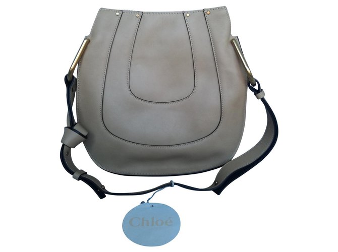 Borsa Chloé HAYLEY HOBO Beige - vista 2