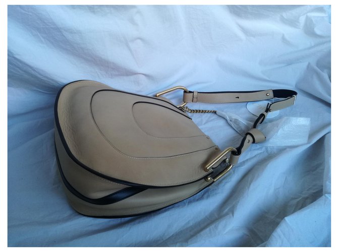 Borsa Chloé HAYLEY HOBO Beige - vista 4