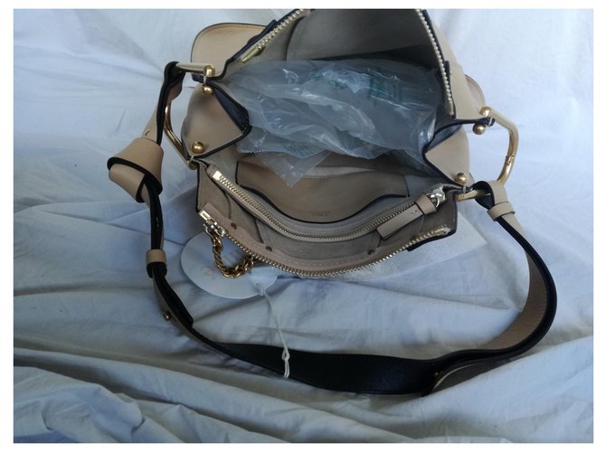 Borsa Chloé HAYLEY HOBO Beige - vista 6