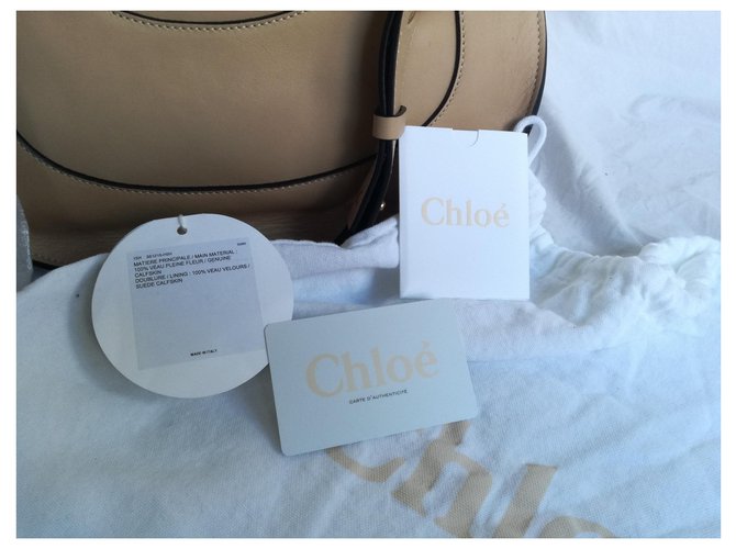 Borsa Chloé HAYLEY HOBO Beige - vista 7
