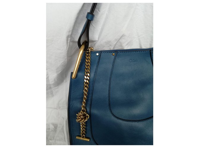 Borsa Chloé HAYLEY HOBO Blu Blu navy Blu scuro - vista 3