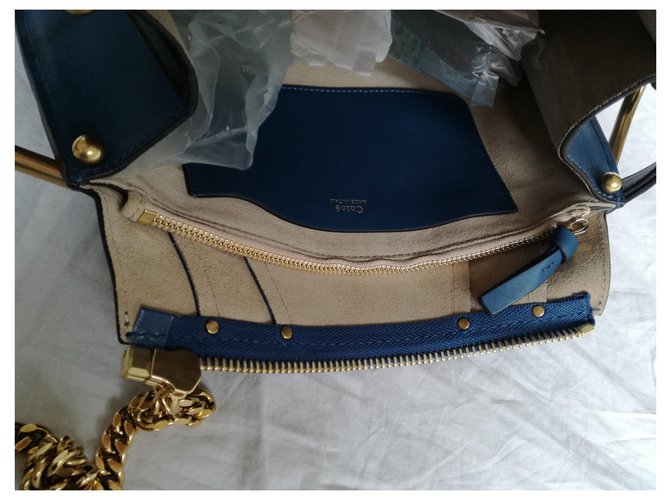 Borsa Chloé HAYLEY HOBO Blu Blu navy Blu scuro - vista 7