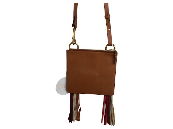 Chloé JANE Tasche aus Leder caramel mehrfarbig Braun Rot Mehrfarben Senf Hellbraun Karamell Lavendel - Ansicht 2
