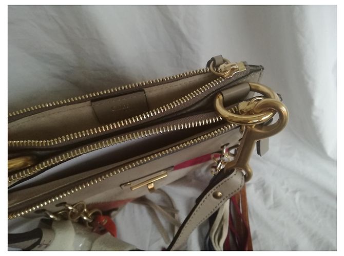 Chloé JANE leather multicolor bag Blue Multiple colors Grey Mustard Navy blue Lavender Dark blue - view 5
