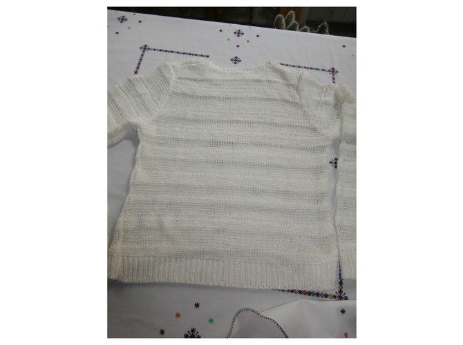 Suéter de punto Maje, blanco. taille 2 - vista 8