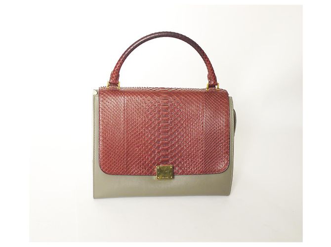 Céline Trapeze Python Ledertasche mehrfarbig Mehrfarben - Ansicht 3