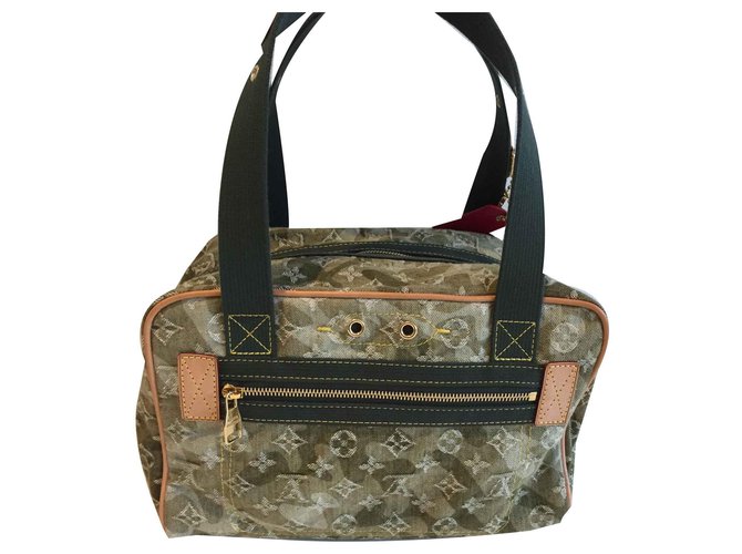 Louis Vuitton Denim monogramma in jasmine Verde chiaro - vista 2