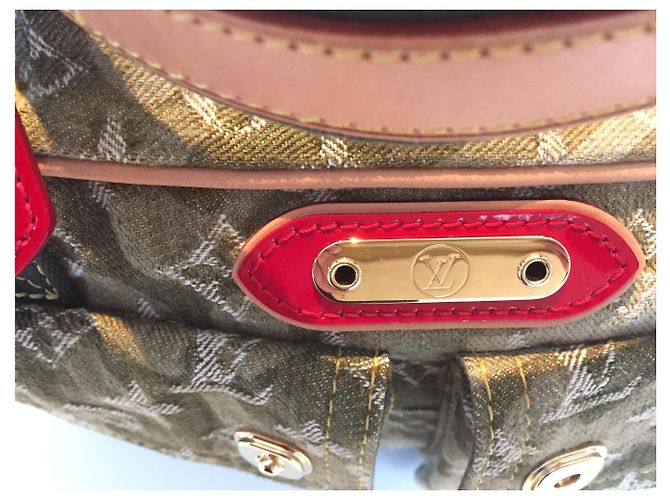 Louis Vuitton Denim monogramma in jasmine Verde chiaro - vista 5