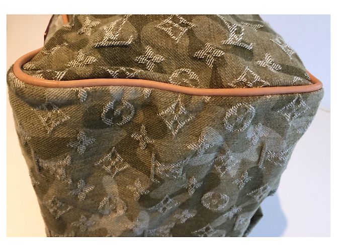 Louis Vuitton Denim monogramma in jasmine Verde chiaro - vista 7
