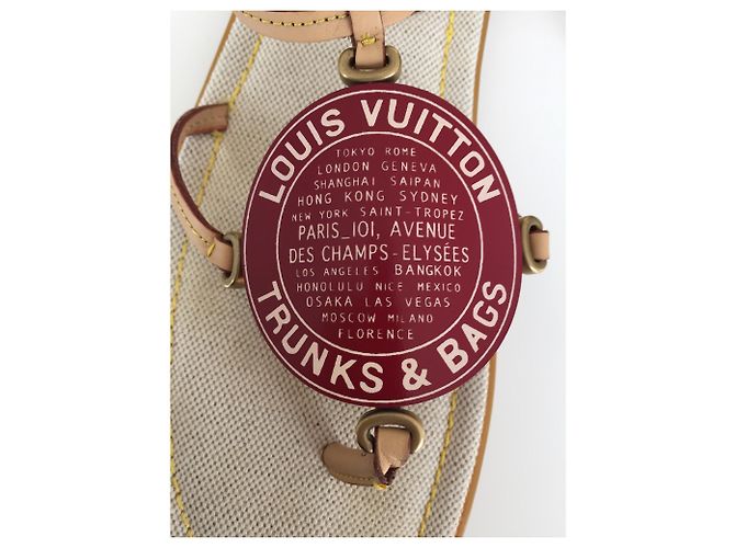 Louis Vuitton Globe Trunks & Bags sandals Red Beige - view 7