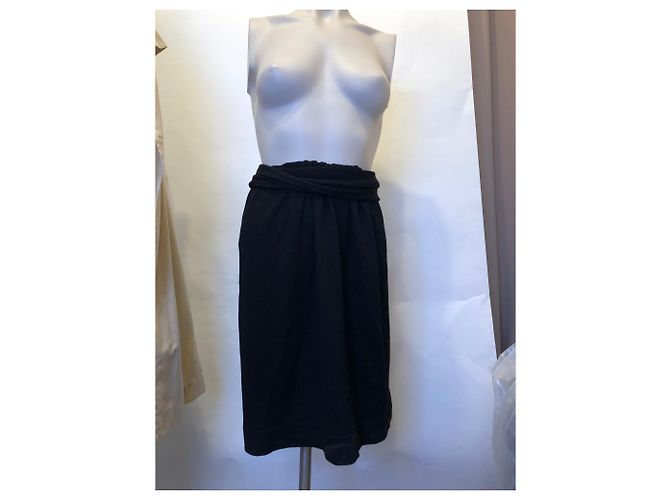 Falda Kenzo negra de lana talla S Negro - vista 10
