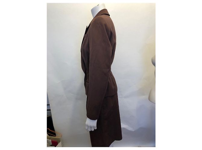 Completo giacca e pantaloncini Blacky Dress marrone cotone - vista 6