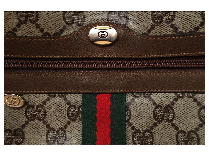 Gucci monogram Ophidia web stripe crossbody bag - view 4