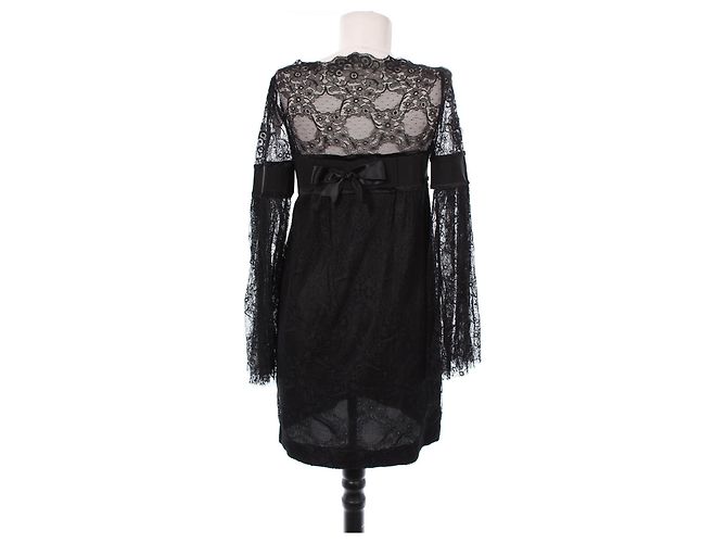 Camicetta in pizzo Philosophy Di Alberta Ferretti Nera Nero - vista 2