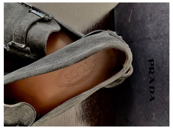 Ballerine Prada in nubuck nero - vista 2