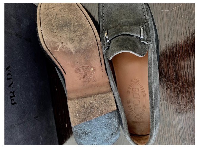 Ballerine Prada in nubuck nero - vista 4