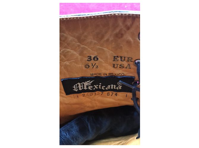 Stivali Mexicana Laguna in pelle nera con borchie argento Nero - vista 5