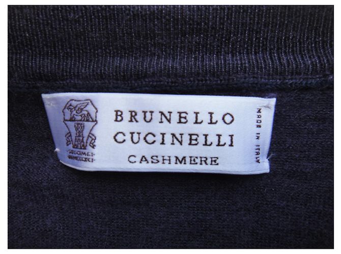 Brunello Cucinelli pull léger Brunello Cuccinelli cachemire et soie Blu - vista 3