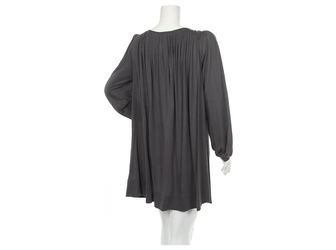 Vestido gris de viscosa By Malene Birger - vista 2