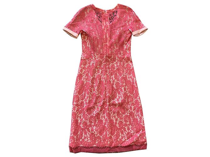 Sonia Rykiel Spitzenkleid Rosa kurze Ärmel Pink - Ansicht 2