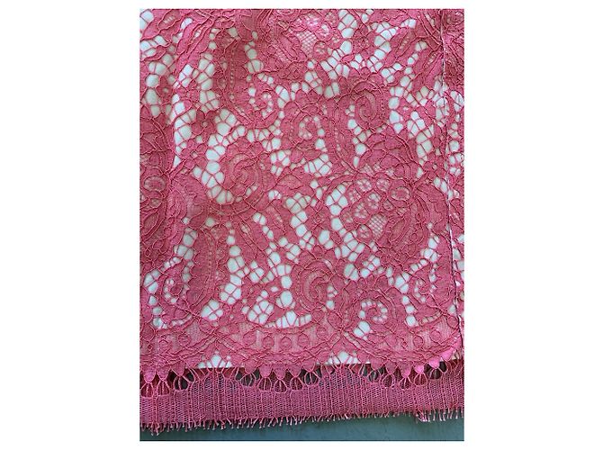 Sonia Rykiel Spitzenkleid Rosa kurze Ärmel Pink - Ansicht 5