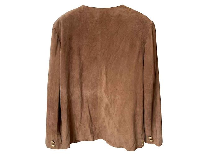 BRUNO MAGLI Wildlederjacke Braun Golden - Ansicht 2