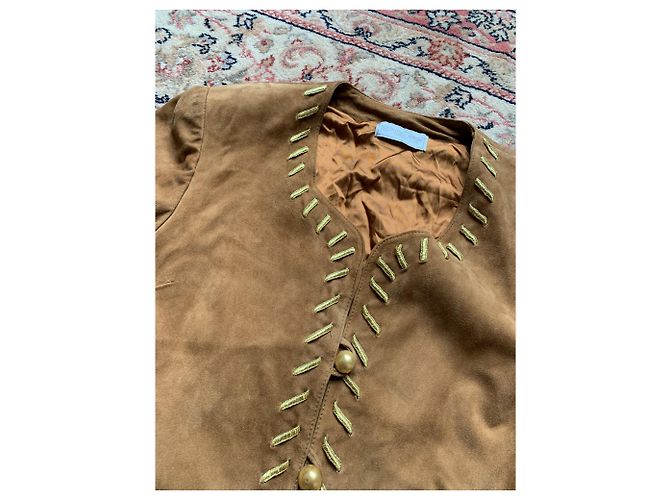 BRUNO MAGLI Wildlederjacke Braun Golden - Ansicht 4