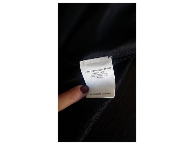 Robe bustier en dentelle noire Yves Saint Laurent - vue 12