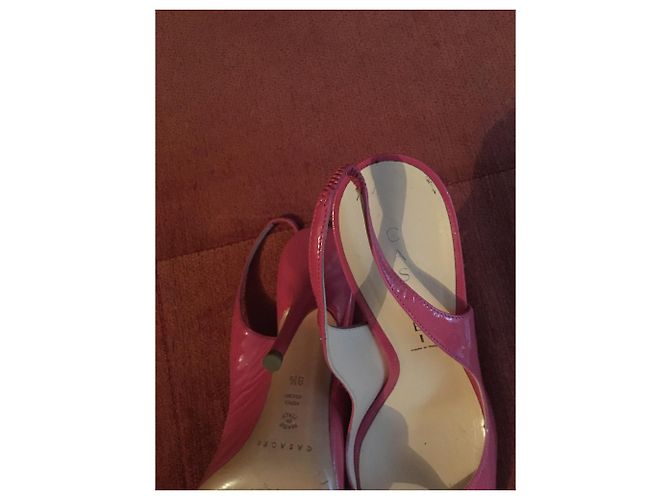 Décolleté Casadei in pelle rosa - vista 3