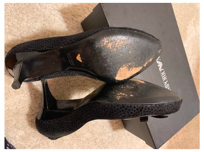 Pompe Armani 39,5 Nero - vista 2